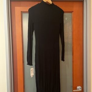 NWT Macy’s Bar III Black MIDI Bodycon Dress